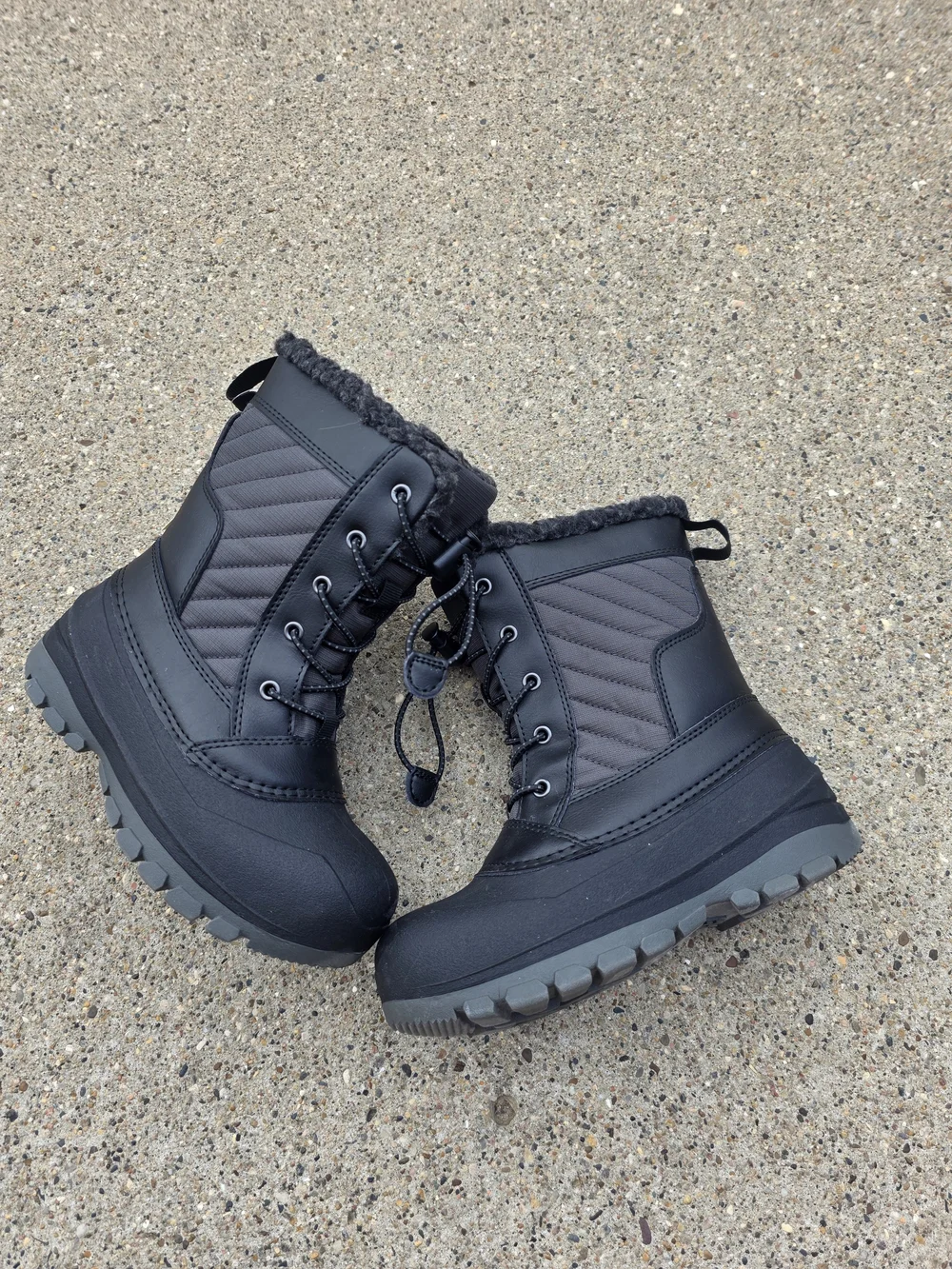 All Motion Insulated Black Winter Boots Little Boys 13
